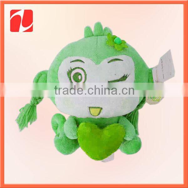 Pretty cute soft mini stuffed plush valentine monkey