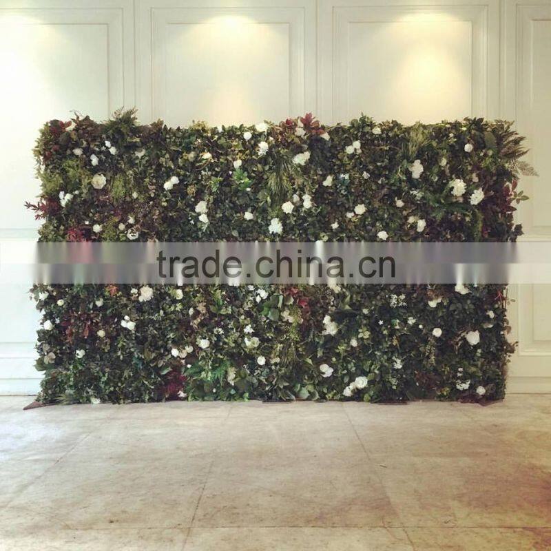 latest design customized white pink flowers for wedding backdrop