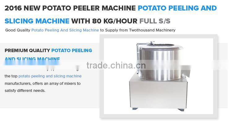 2016 High Efficiency Industrial Potato Peeling and Slicing Machine