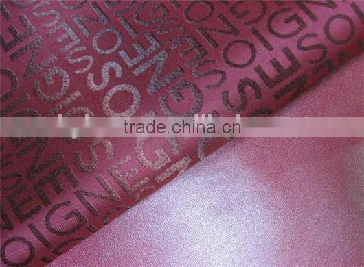 Factory customized jacquard foaming satin fabric for handbags