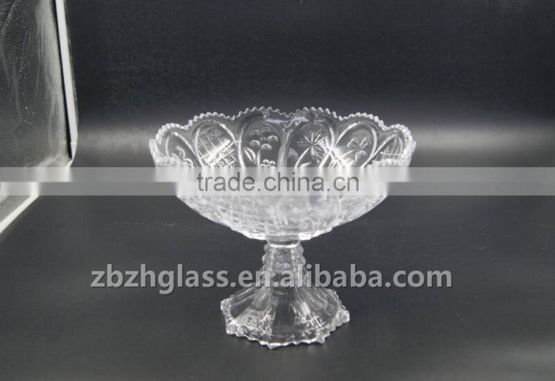 Glass Bowl Glass Fruit glass goblet candy dish flower decor