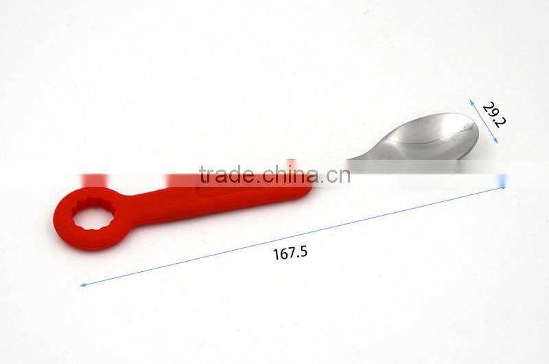 safe colorful stainless steel baby cutlery set