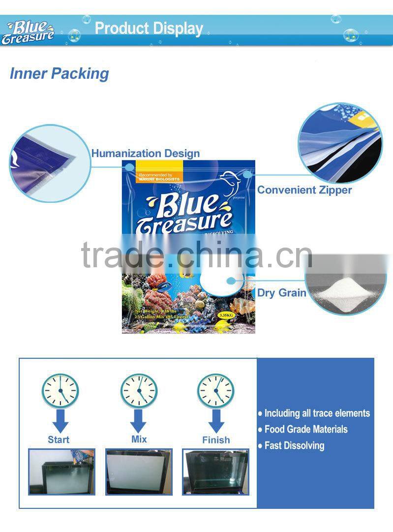 Blue treasure manufacturer all natural sea salt aquaculture salt
