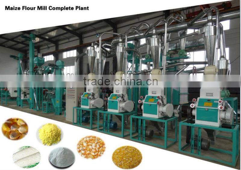 100tons of corn flour mill machine plant