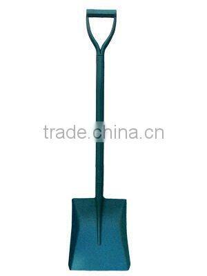 wood handle shovel with plastic grip