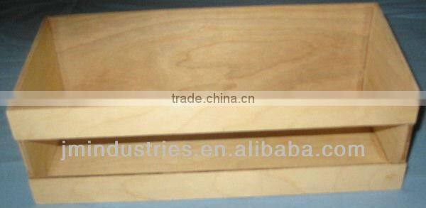 Natural Finish Wooden Coffee&Chocolate Packaging Display Box with Logo Printed