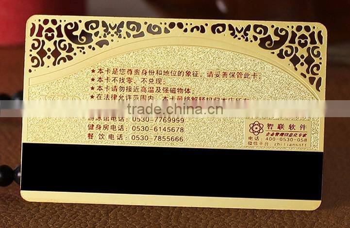 Unique Stainless Steel Black Metal Card