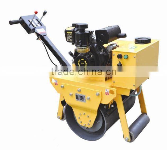 780kg double drum walking behind vibrating road roller compactor