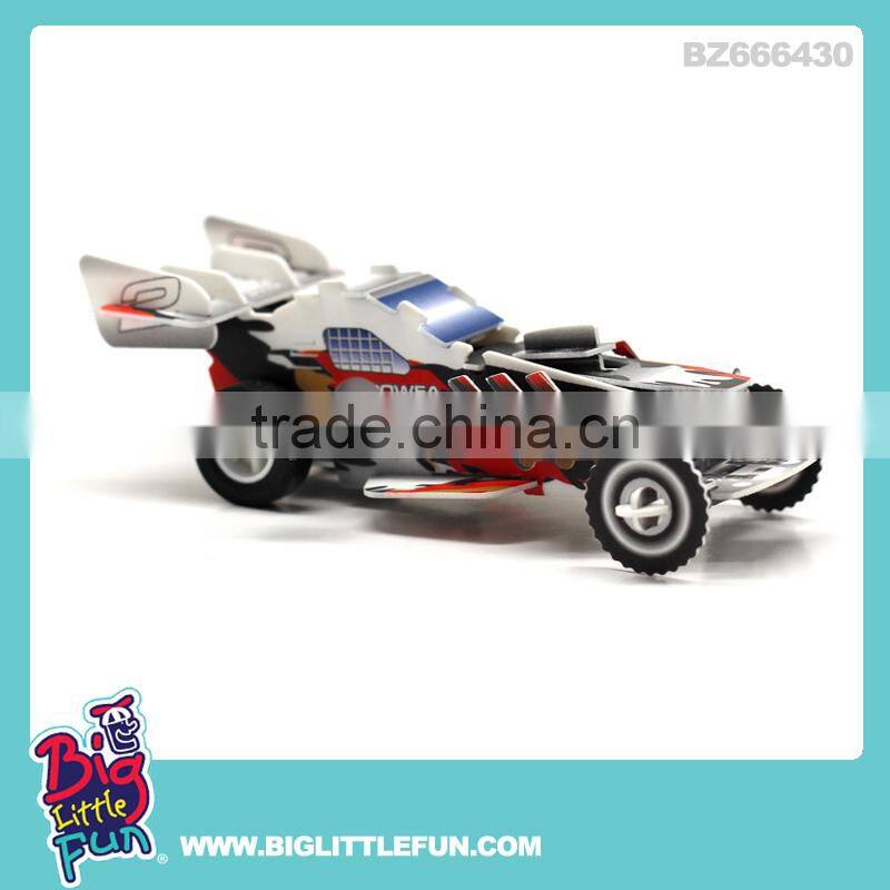 DIY 3d puzzle toy wind up motorcycle