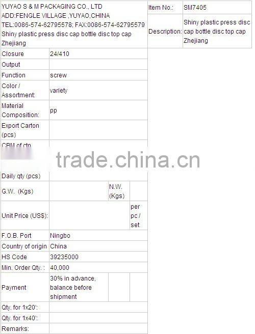 28/410 SM74054 Shampoo Bottle Cap/Oval Style Lotion plastic push pull cap