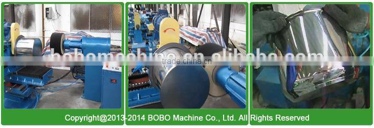 Polishing machine for steel utensil tableware