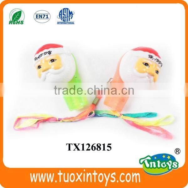 children colored plastic funny whistle