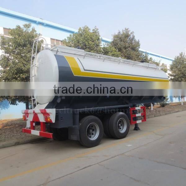 CLW 2 axis Single-point suspension Acid Tanker Trailer 26m3