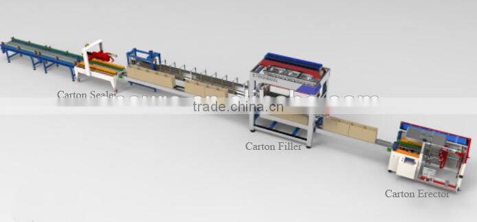 Automatic Case Packer for Bottled Drinks Cartoning Packing Machine for Bottled Beverage