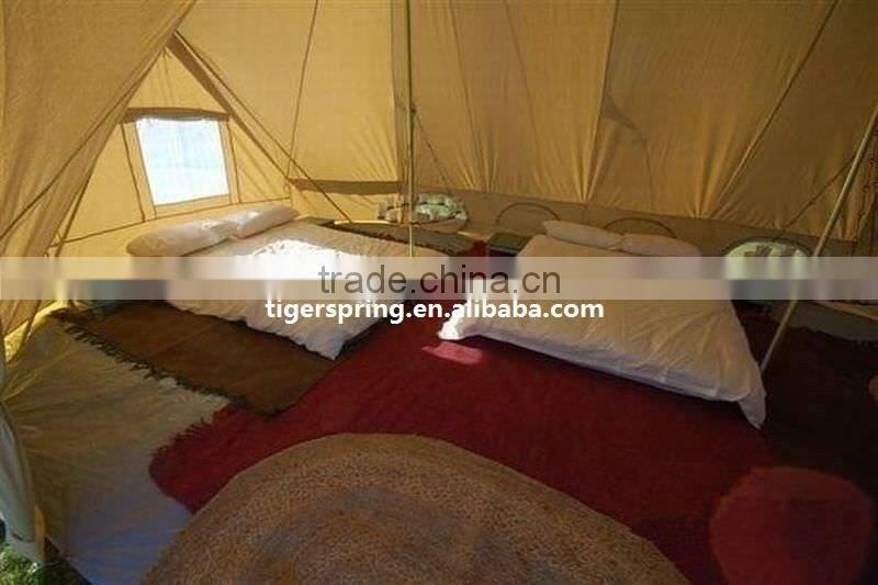 Outdoor Heavy Duty 4m Bell Tent Camping Bell Tent with Two Doors