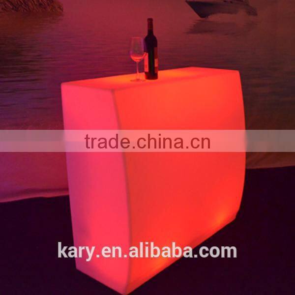 DMX512 WIFI Control Plastic LED Polyethylene Bar Table