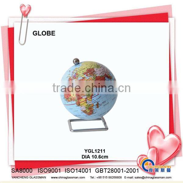 plastic deskpot globe with wood base YGL1211 plastic world globe earth golbe