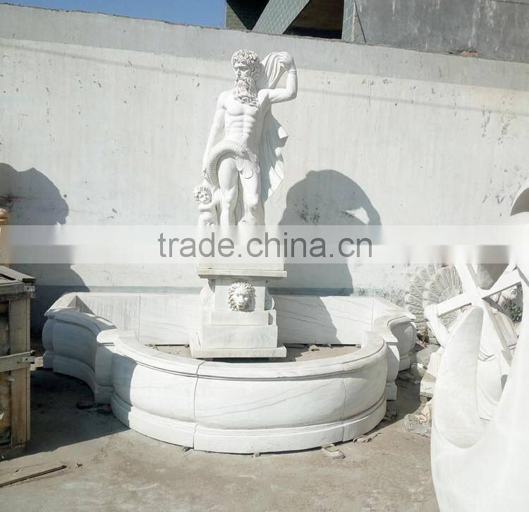 Natural stone outdoor wall fountain waterfalls