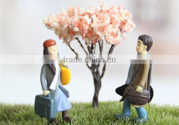 Moss micro landscape ornaments landscaping plants artificial cherry tree crafts