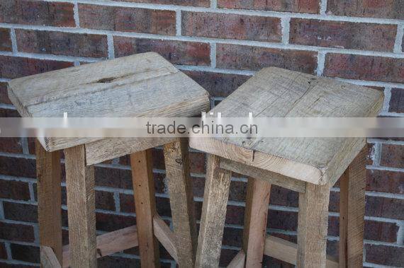 Wooden Stool Vintage Customization Design Stool For Bar Rustic Pub Stools