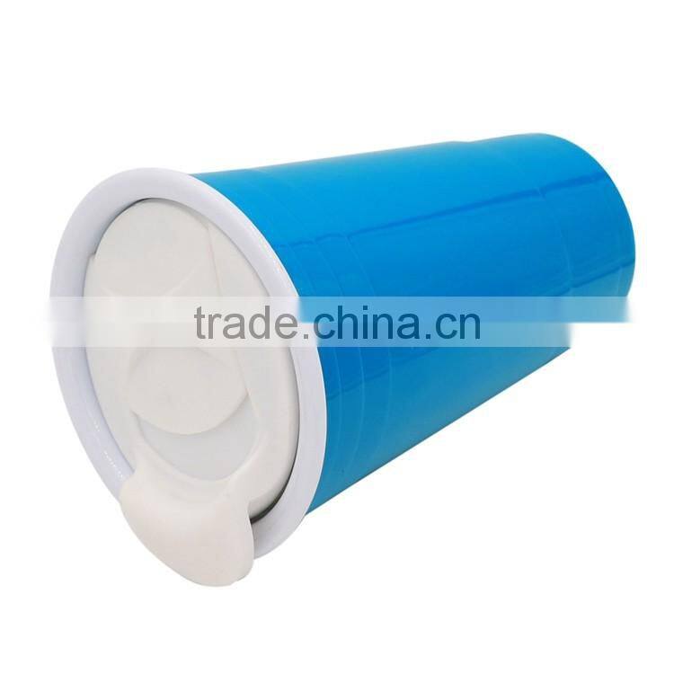 BRC Plastic Double Wall Cup Custom with Lid, PP Plastic Sports Cup with Cover