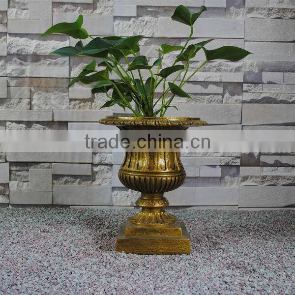 Own Factory Best Selling Classical Polyresin Garden Pots Cheap