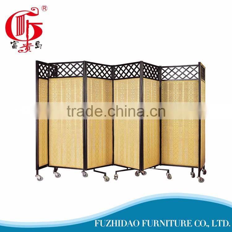 Three folding metal screen furniture hotel screen