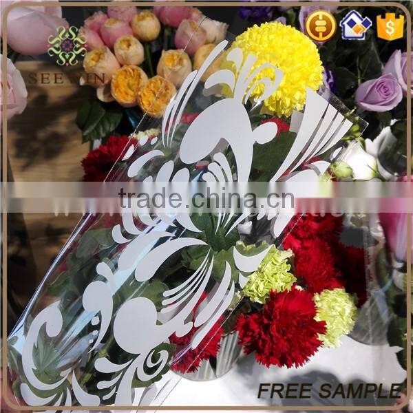 new pattern bopp film single rose flower sleeve