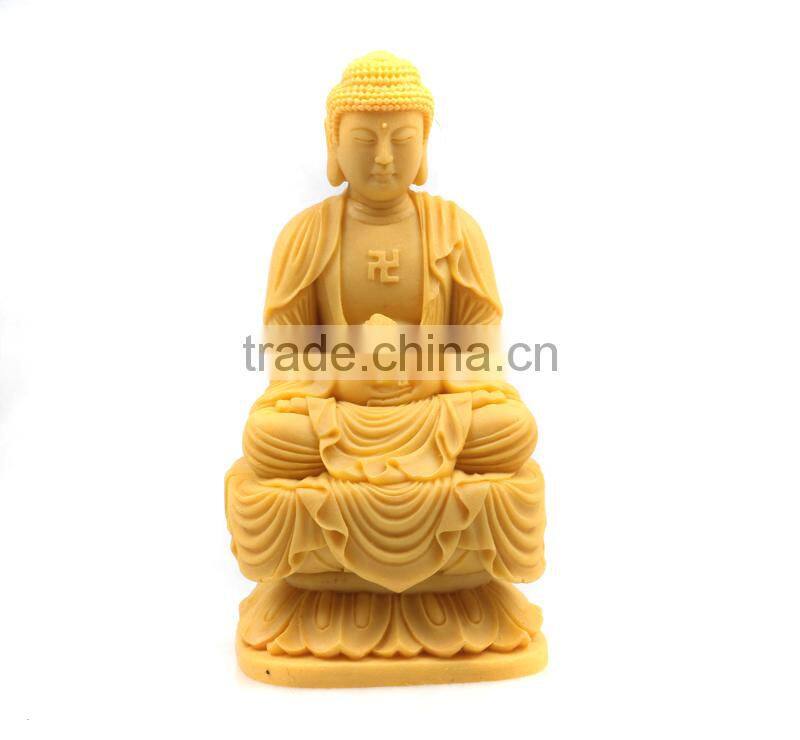 Ployresin Antique Gold Laughing Buddha Statue For sale