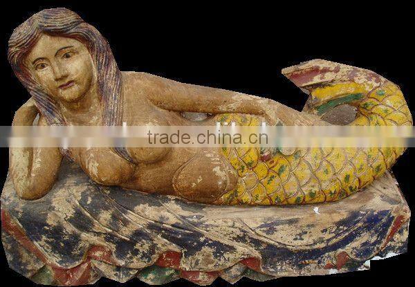 Hand Carved Indian Wood Statue