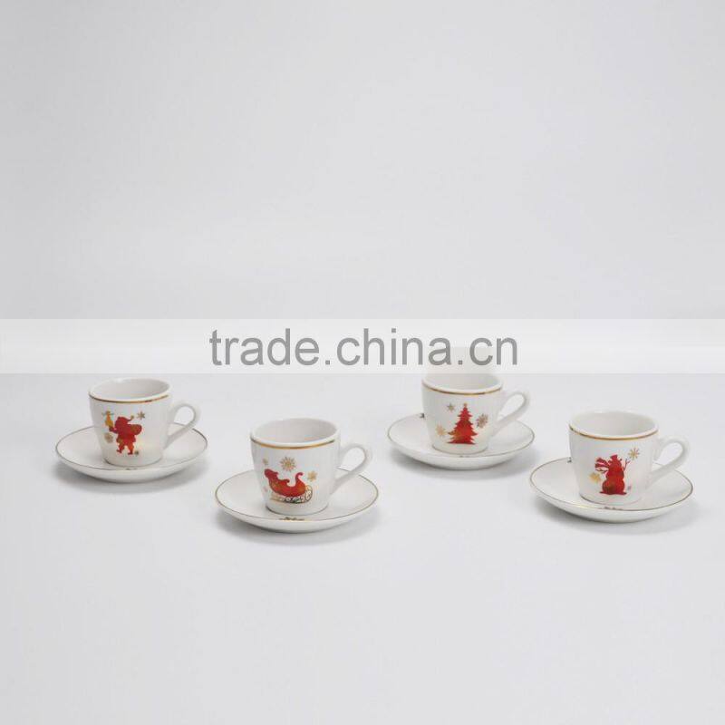 High Quality Ceramic Cup and Saucer , White Coffee Set and Tea Cups