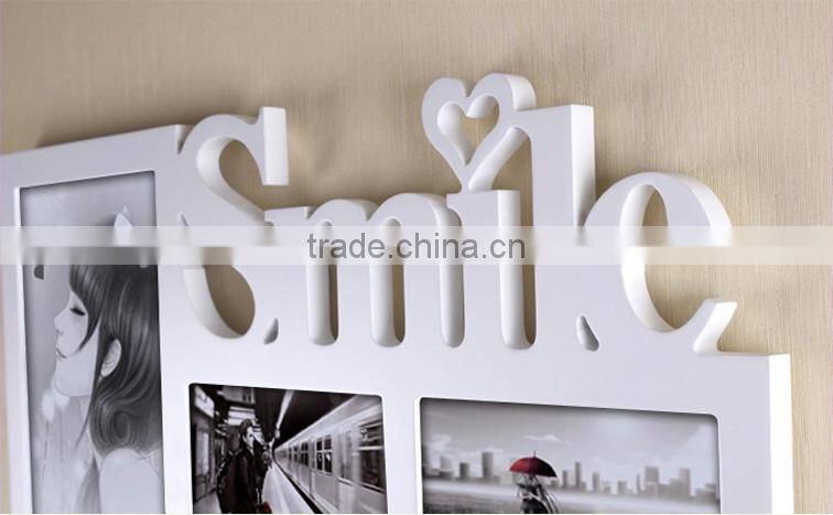 Eco-friendly wood material funny photo frame
