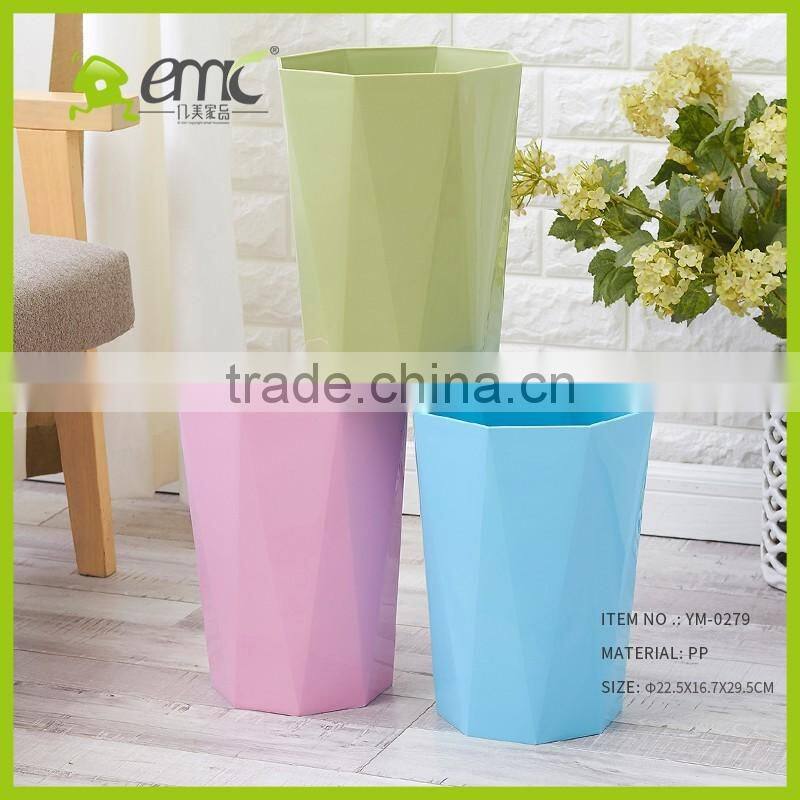 Plastic dust bin for indoor places, PP rubbish bin for household, Plastic Rectangle rubbish bin