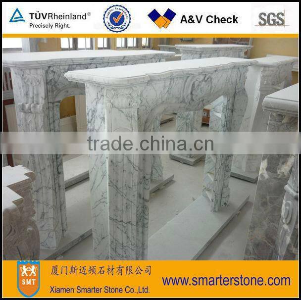 White Marble Fire Place