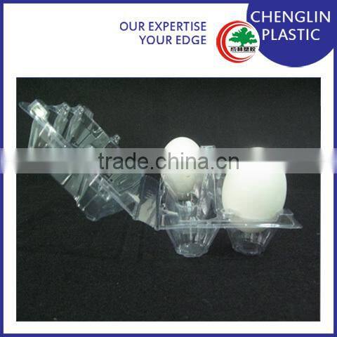 rigid clear plastic transparent egg tray