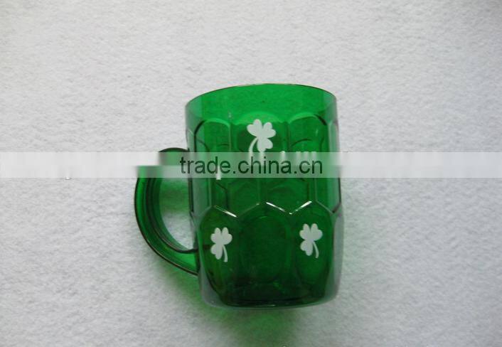 promotional advertising transparent plastic beer cup