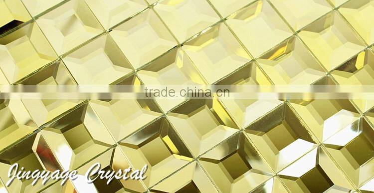 Diamond 5 surface glass mosaic 30*30mm crystal mosaic