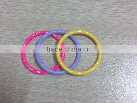 fashion colorful silicone bracelet/promotion silicone bracelet