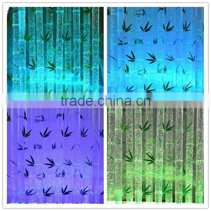 water bubble pillar led water tube bamboo acrylic tube