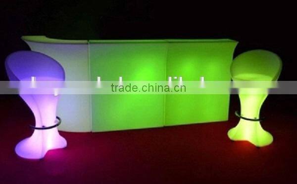 Battery Rechargeable Plastic Glowing cool home bar counter