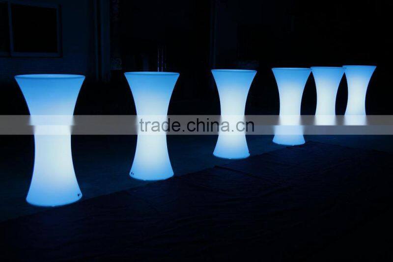 Led bar table/cocktail chari/led coffee table for coffee shop