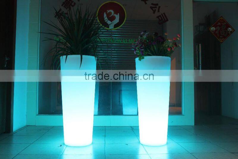 party cooler red champagne led ice bucket barrel, LED flower pots