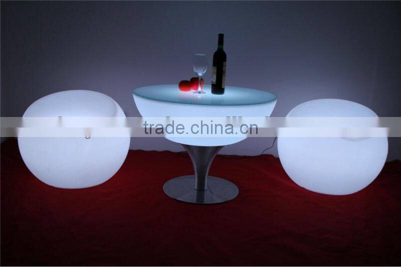 Club table led chair table with waterproof home furniture cocktail table