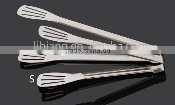 High quality 2 sizes food tongs/ barbecue tongs