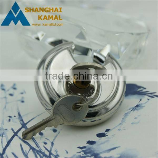 70mm heavy duty stainless steel disc padlock with Double locking