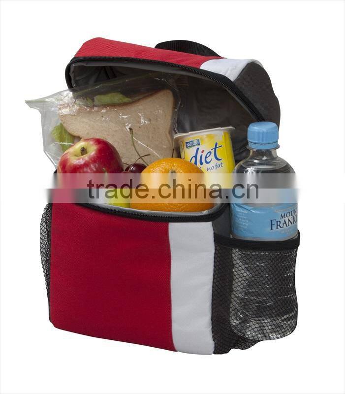600D webbing handle and PEVA lining large compacity 6.5L lunch cooler bag, outdoor cooler bag
