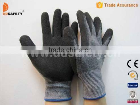 DDSAFETY Hot Sale Latex Coated Gloves With 13 Gauge Mixed Bamboo Fiber Liner