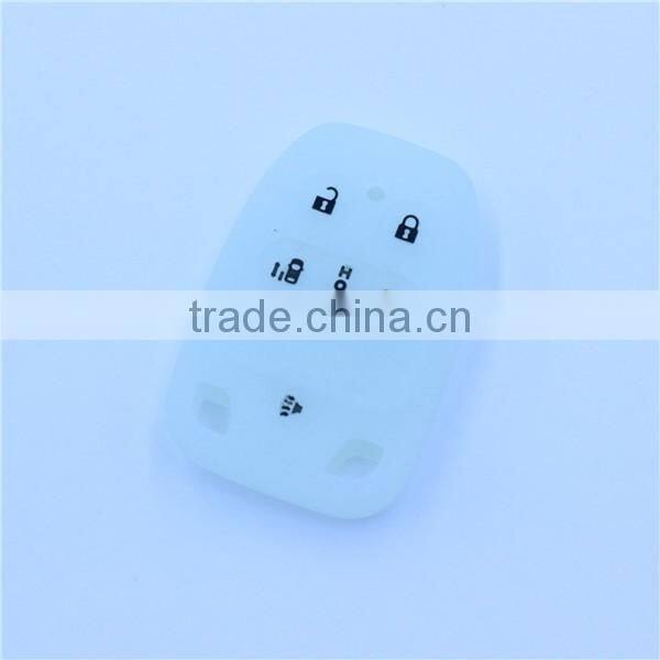 5 buttons silicone car key case for honda