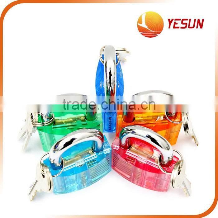 Clear train lock with 2 keys, train padlock