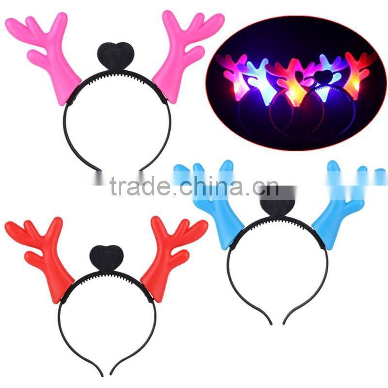 Cheap Custom Plastic Light Led Headband for Christmas 2016